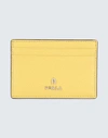 Furla Camelia S Card Case Woman Document Holder Light Yellow Size - Soft Leather