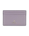 Furla Camelia S Card Case Woman Document Holder Mauve Size - Soft Leather In Purple