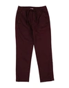 Shop Squad² Toddler Boy Pants Burgundy Size 4 Cotton, Modal, Elastane In Red