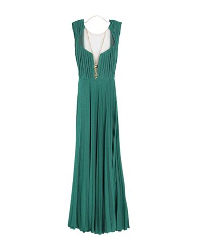Elisabetta Franchi Red Carpet Woman Maxi Dress Emerald Green Size 10 Viscose, Polyester, Polyamide,