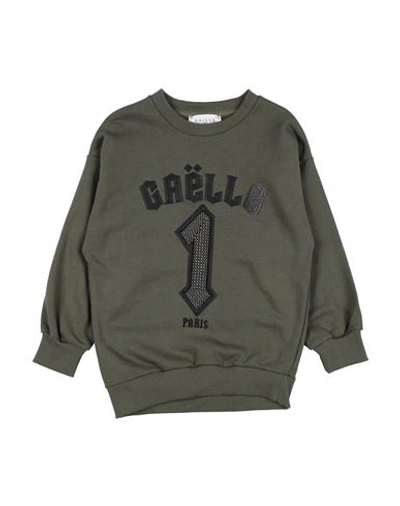 Gaelle Paris Babies' Gaëlle Paris Toddler Boy Sweatshirt Military Green Size 4 Cotton, Polyester