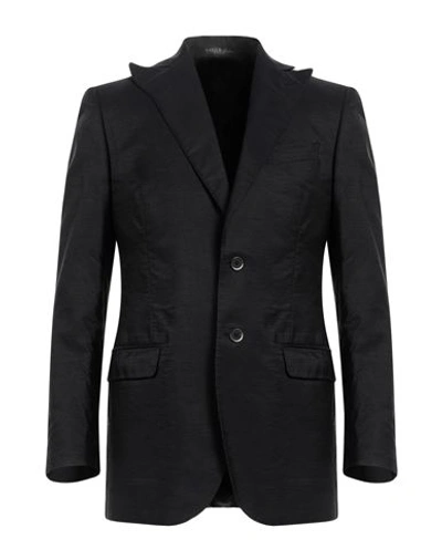 Trend Corneliani Man Blazer Steel Grey Size 42 Cotton, Viscose