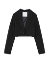 GAELLE PARIS GAËLLE PARIS TODDLER GIRL BLAZER BLACK SIZE 4 POLYESTER, ELASTANE