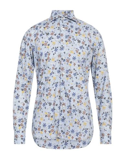 Alessandro Gherardi Man Shirt Light Blue Size 15 ¾ Cotton In Blue
