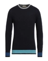 Irish Crone Man Sweater Midnight Blue Size Xxl Wool