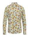Alessandro Gherardi Man Shirt Sky Blue Size 17 Cotton In Blue