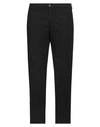 40weft Man Pants Black Size 42 Cotton, Elastane