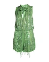 Elisabetta Franchi Woman Jumpsuit Green Size 4 Viscose, Plastic, Glass