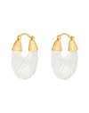 Shyla Ettienne Earrings Woman Earrings Transparent Size - 925/1000 Silver, Glass