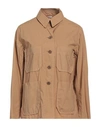 Aspesi Woman Shirt Camel Size 6 Cotton, Elastane In Beige