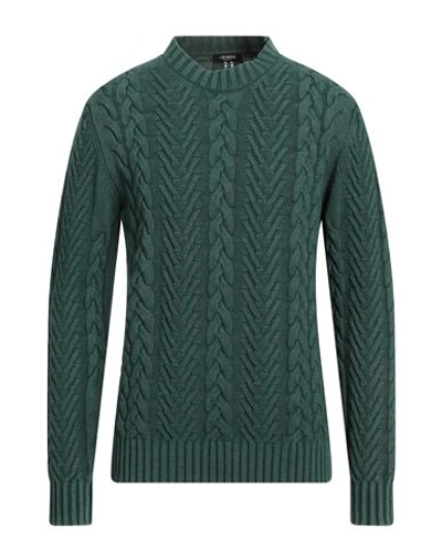 +39 Masq Man Sweater Green Size 44 Wool, Polyamide