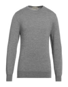 Irish Crone Man Sweater Grey Size 3xl Virgin Wool