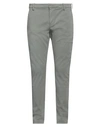 Dondup Man Pants Dove Grey Size 38 Cotton, Polyester, Elastane