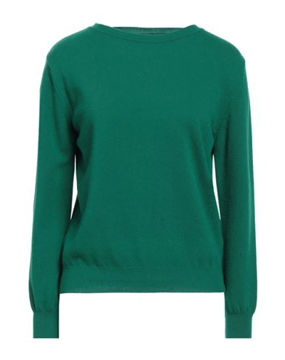 Bellwood Woman Sweater Emerald Green Size S Wool, Cashmere