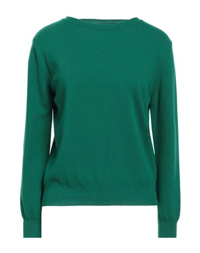 Bellwood Woman Sweater Emerald Green Size Xl Wool, Cashmere