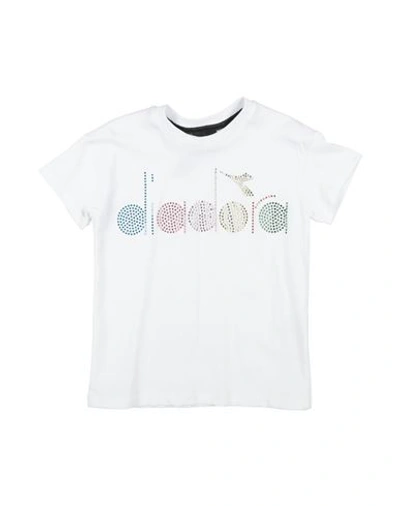 Diadora Babies'  Toddler Girl T-shirt White Size 4 Cotton