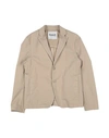 Dondup Babies'  Toddler Boy Blazer Beige Size 4 Cotton, Elastane