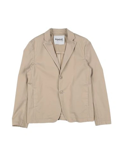 Dondup Babies'  Toddler Boy Blazer Beige Size 4 Cotton, Elastane