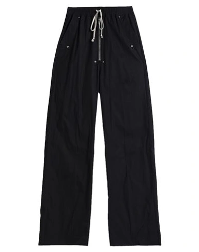 Rick Owens Man Pants Black Size 32 Cotton, Elastane