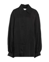 Jil Sander Woman Shirt Black Size 2 Viscose, Silk