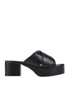 Marni Woman Sandals Black Size 7 Soft Leather