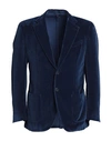 Santaniello Man Suit Jacket Navy Blue Size 46 Cotton