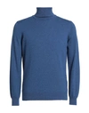 Kangra Man Turtleneck Azure Size 40 Cashmere In Blue