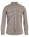 Bastoncino Man Shirt Dove Grey Size S Cotton