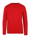 Aragona Man Sweater Tomato Red Size 40 Wool, Cashmere