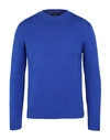 Aragona Man Sweater Bright Blue Size 36 Wool, Cashmere