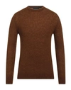 40weft Man Sweater Khaki Size Xxl Acrylic, Polyamide, Mohair Wool, Wool, Elastane In Beige