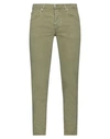 Haikure Man Denim Pants Military Green Size 33 Cotton, Elastane In Sage Green