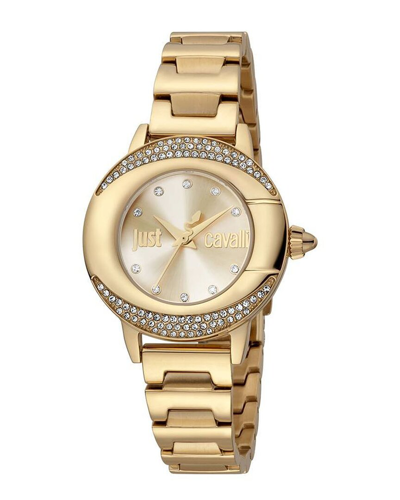 Just Cavalli Glam Chic Gold-tone Dial Ladies Watch Jc1l150m0055 In Gold / Gold Tone / Yellow