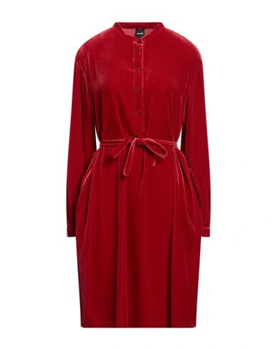 Aspesi Woman Mini Dress Red Size 8 Viscose, Silk In Red