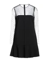 Red Valentino Woman Mini Dress Black Size 2 Polyester, Elastane