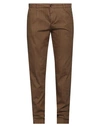 Myths Man Pants Camel Size 38 Cotton, Elastane In Beige