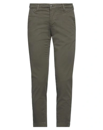 Rar Man Pants Military Green Size 28 Cotton, Elastane In Green