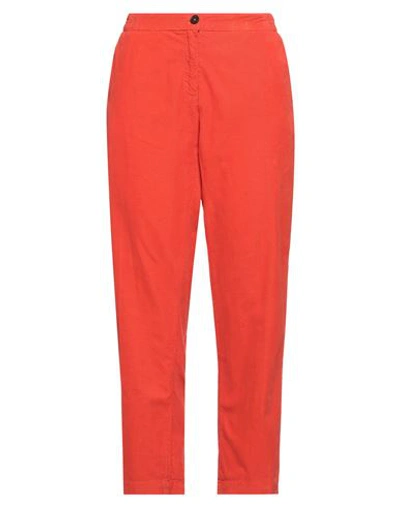 MASSIMO ALBA MASSIMO ALBA WOMAN PANTS ORANGE SIZE 10 COTTON