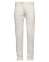 Berwich Man Pants Light Grey Size 40 Cotton, Elastane