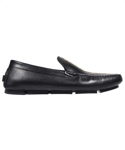 Versace Driver Shoes In Black