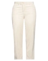 Aspesi Woman Pants Ivory Size 8 Cotton, Linen In White