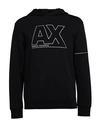 Armani Exchange Man Sweatshirt Black Size S Cotton, Polyester, Elastane