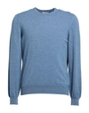 Franz Kraler Man Sweater Light Blue Size 40 Cashmere