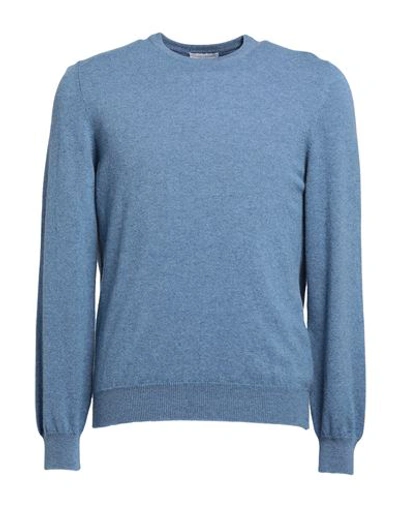 Franz Kraler Man Sweater Light Blue Size 40 Cashmere