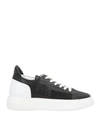 Ixos Woman Sneakers Black Size 8 Soft Leather In Black
