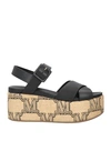 Max Mara Woman Espadrilles Black Size 11 Soft Leather In Black