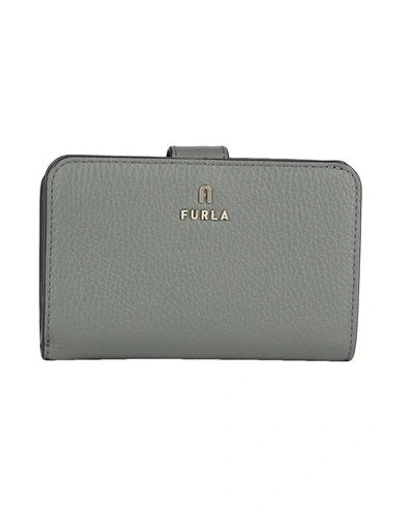 Furla Woman Wallet Military Green Size - Calfskin In Green