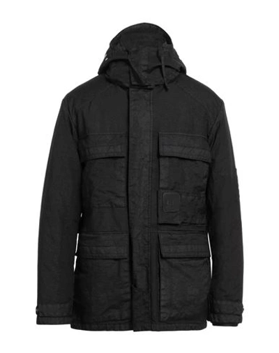 C.p. Company C. P. Company Man Jacket Charcoal Size 34 Polyamide, Polyurethane Resin In Grey