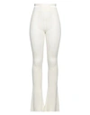 Andreädamo Andreādamo Woman Pants Cream Size Xl Viscose, Polyester, Polyamide, Elastane In White