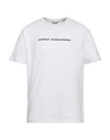 Grey Daniele Alessandrini Man T-shirt White Size Xl Cotton, Elastane